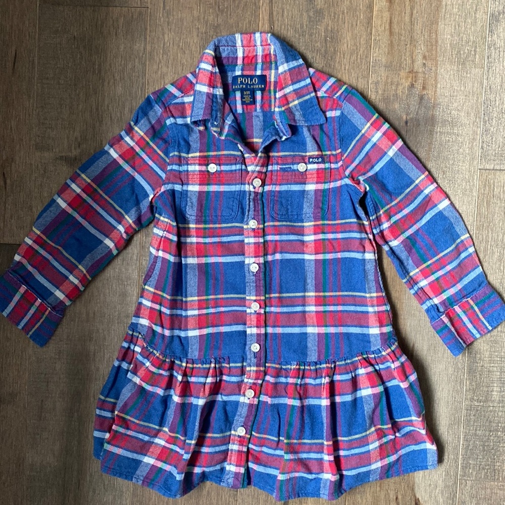 Polo plaid dress, 3T